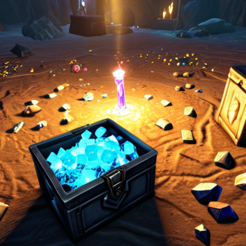 Home 15 A disappointed MMORPG player, looking at a meager pile of useless low-tier items and generic consumables. Behind them, brightly glowing, tempting "loot boxes" or "mystery packs" are open, revealing the source of the disappointment. A subtle visual metaphor of valuable in-game currency (like glowing crystals) draining into a void or turning to dust, symbolizing wasted resources. The player's posture conveys frustration and regret. The scene is set within a fantasy game interface, emphasizing the digital nature of the transactions. High detail, sharp focus on the items, somber lighting.